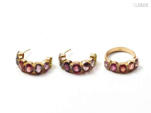 A Mogul Style Jewelry Set Of O…