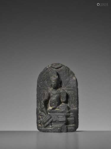 A Schist Stele Of Bodhisattva …