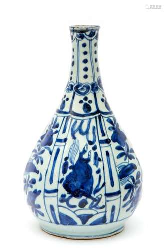 A Wanli Blue And White Bottle …