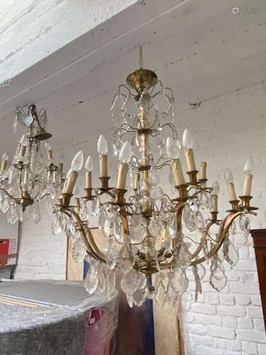 Lustre Et Paire D'appliques