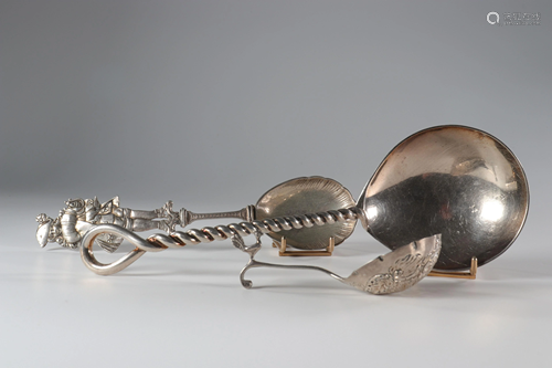 Germany lot 2 silver spoons for a Hanau late 19th and