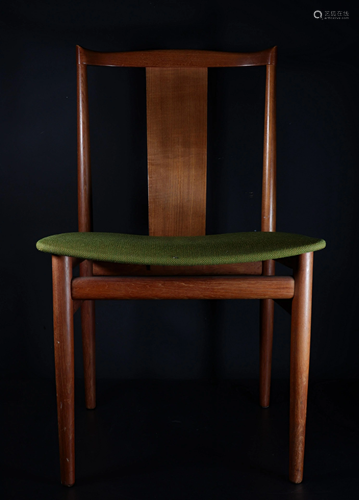 Four teak chairs, Denmark around 1960.