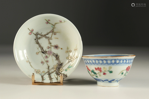 Lot of two porcelains for one mark and time Guangxu and