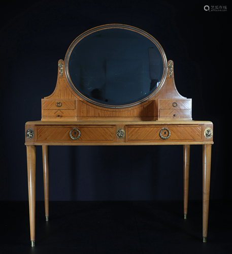 Louis XVI Style dressing table small bronze