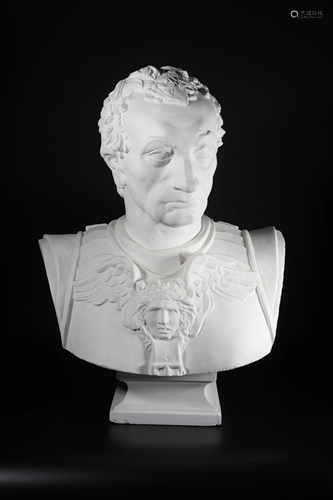 Roman plaster bust early 20th century