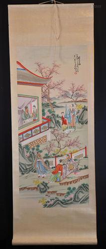 China: hanging scroll gouache on paper.