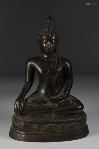 Bronze Buddha, Thailand, late 19th century.