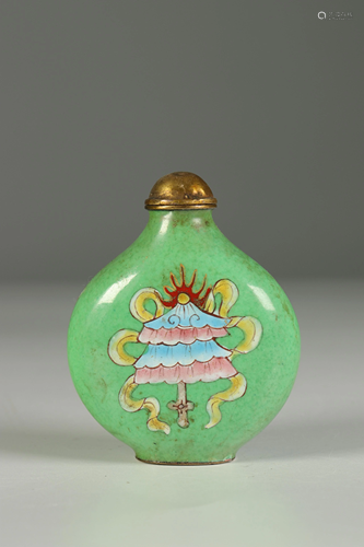 China. Canton enamel box.