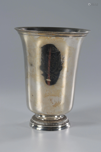 Large silver cup, France Paris late 18th. .