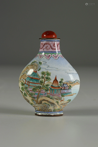 Pekin enamel snuff box, early 20th century China