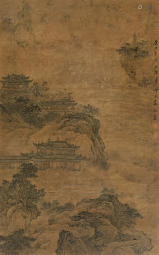 袁江(1662-1735)   江山楼阁