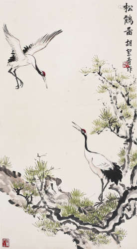 胡絜青(1905-2001)   松鹤图