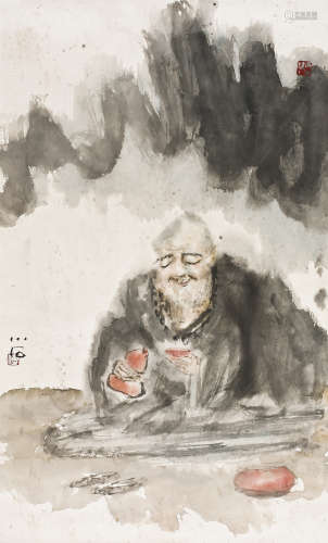 傅小石(1939－2016)   醉意图