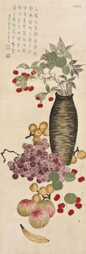 丁辅之(1879-1949)   四季图