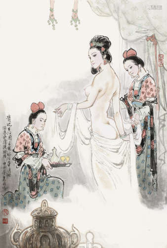 赵志田(b.1940)   贵妃出浴