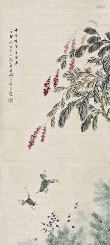 吴青霞(1910-2008)   蛙趣