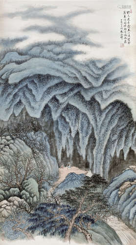 朱梅邨(1911-1993)   山水