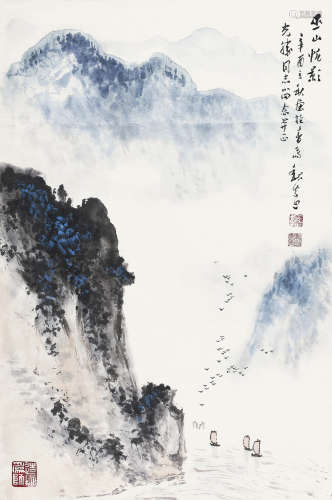 魏紫熙(1915-2000)   巫山帆影