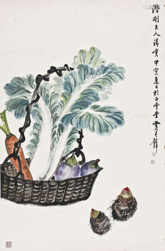 黄君璧(1898-1991)   蔬果