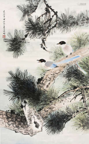 田世光(1916-1999)   花鸟