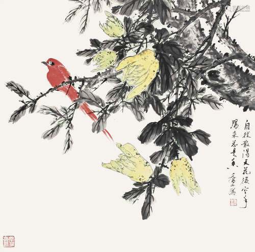 乔木(1920-2002)   花鸟