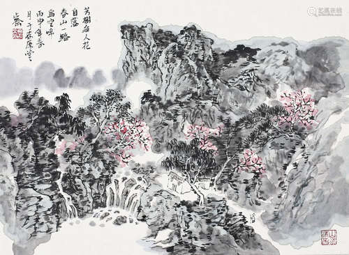 孟占京(b.1962)   芳树无人花自落