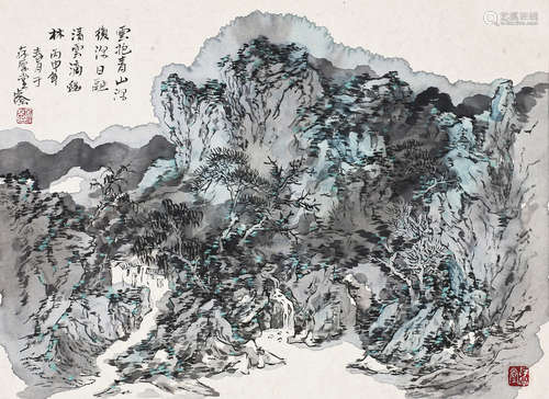 孟占京(b.1962)   云抱青山