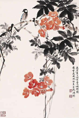 金鸿钧(b.1937)   花鸟