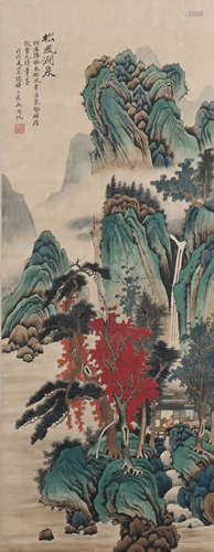 A Wu hufan's landscape painting