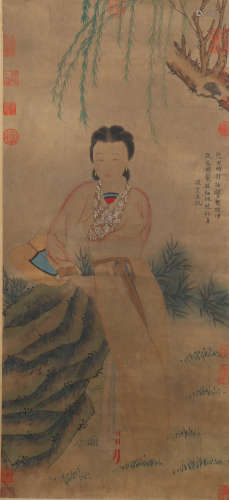 A Zhang xuan's figure painting