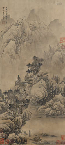 A Huang gongwang's landscape painting