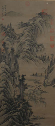 A Huang gongwang's landscape painting