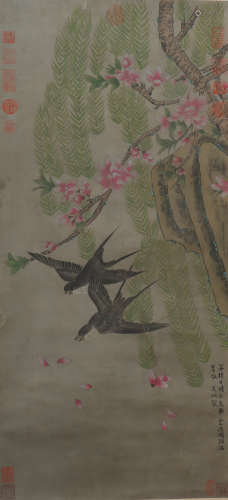 A Wu bing's flowers and birds painting