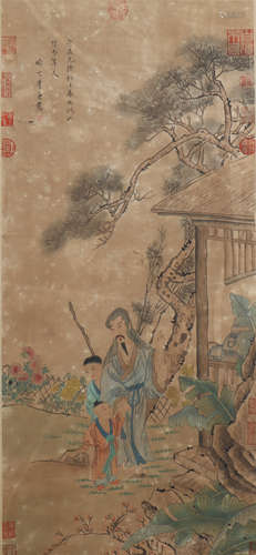 A Li tang's figure painting