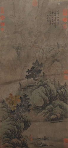 A Chen xuan's landscape painting