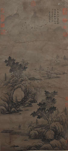 A Li shihang's landscape painting