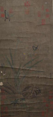 A Li song's butterfly painting