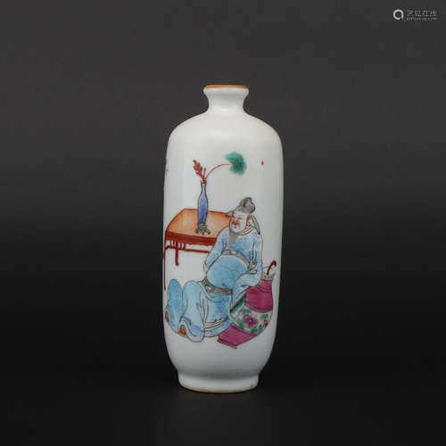 A famille-rose 'figure' vase