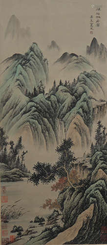 A Xia gui's landscape painting