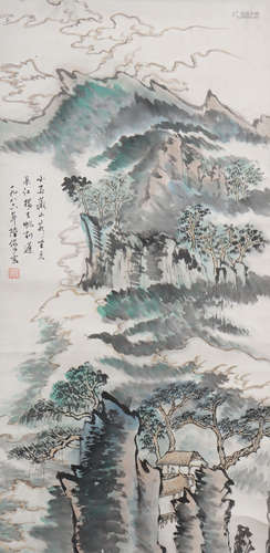 A Lu yanshao's landscape painting