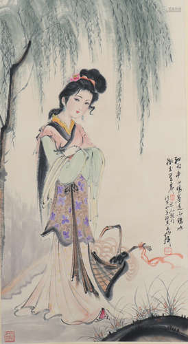 A Bai bohua's figure painting