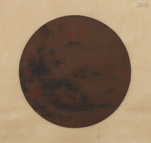 A Ma yuan's landscape painting