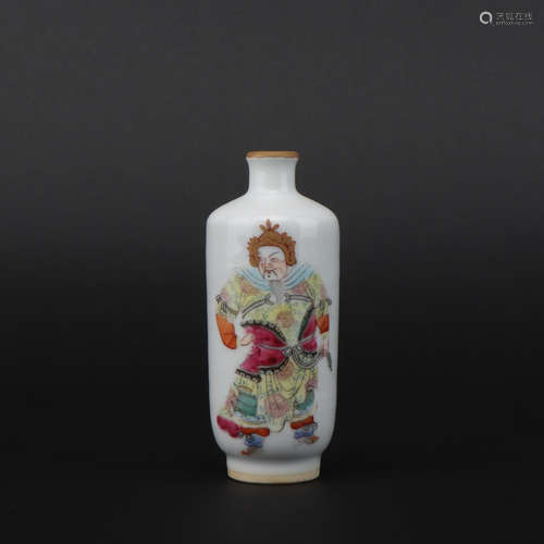 A famille-rose 'figure' snuff bottle