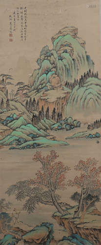 A Wan shanglin's landscape painting