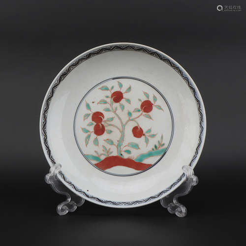 A famille-rose 'flowers' dish