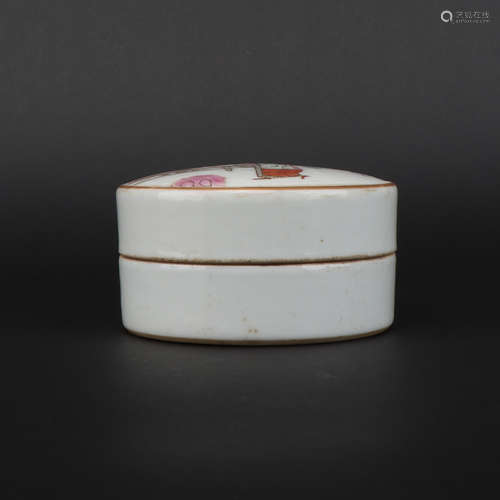 A Tongzhi cai 'figure' Powder box