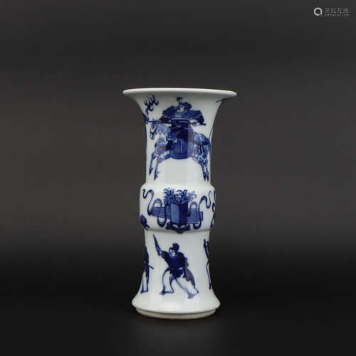 A blue and white 'figure' vase