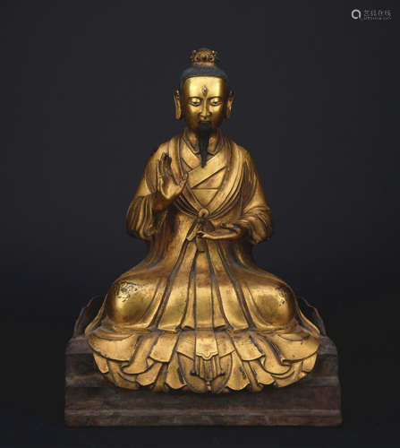 A gilt-bronze figure of Primus