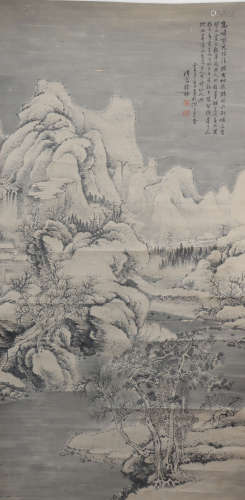 A Xu fang's landscape painting