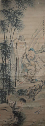 A Gu luo's figure painting